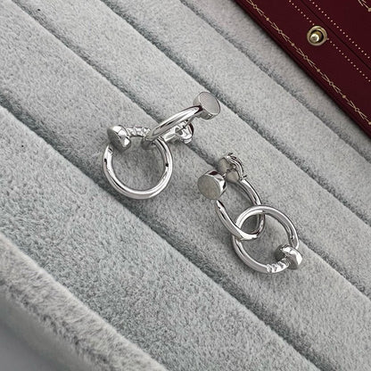 [Luna Brilliance] JUSTE NO DIAMOND DOUBLE EARRINGS