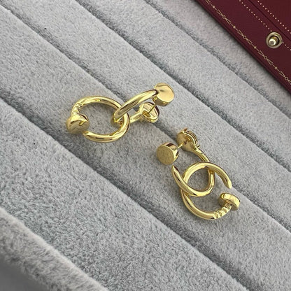[Luna Brilliance] JUSTE NO DIAMOND DOUBLE EARRINGS