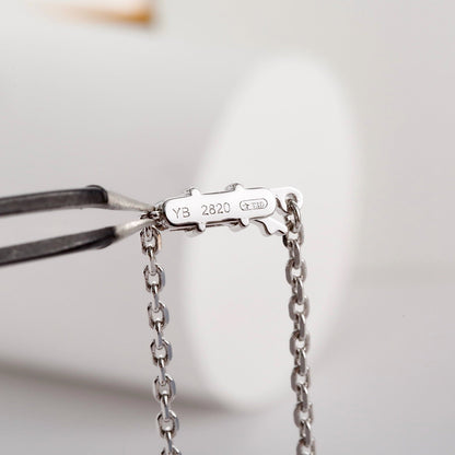[Luna Brilliance] LOVE NECKLACE 16MM  FULL DIAMOND