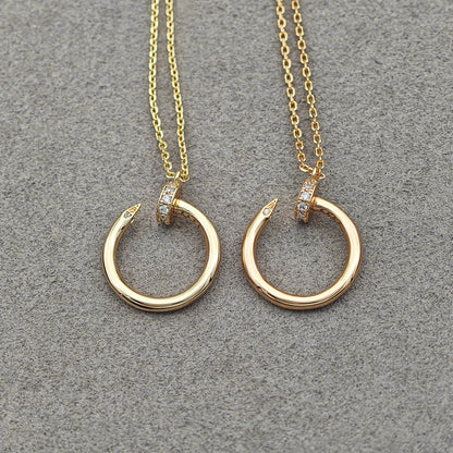 [Luna Brilliance] JUSTE NECKLACE HALF DIAMOND