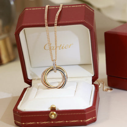 [Luna Brilliance] TRINITY MEDIUM  DIAMONDS NECKLACE