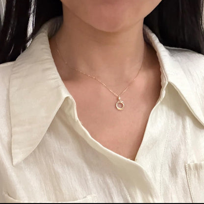 [Luna Brilliance] TRINITY  NECKLACE 1 DIAMOND
