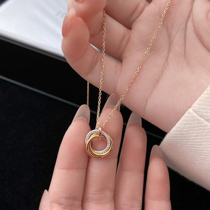 [Luna Brilliance] TRINITY SMALL NECKLACE