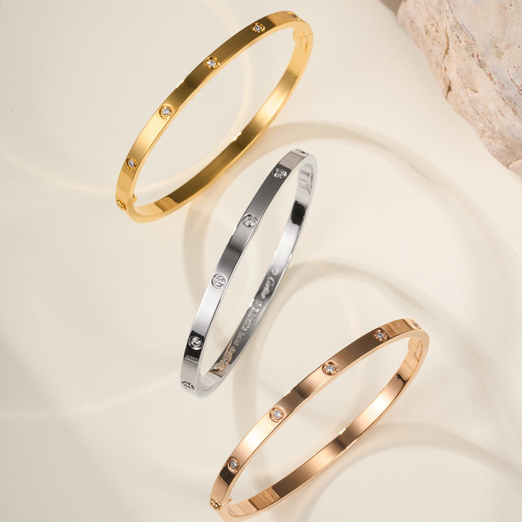 [Luna Brilliance] LOVE BRACELET 3.65MM 10 DIAMONDS