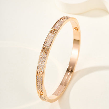 [Luna Brilliance] LOVE BRACELET 4.8MM DIAMOND-PAVED