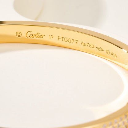 [Luna Brilliance]Clover Laser  Pulsar Stone 5-Motif & LOVE Diamond-Paved Bracelet Stack Set