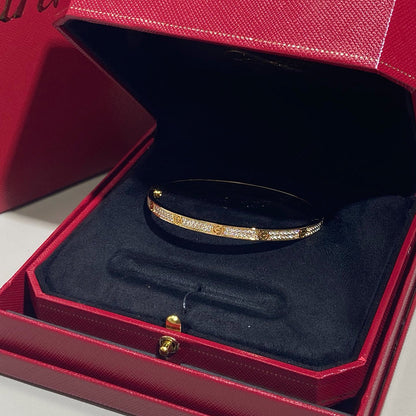 [Luna Brilliance] LOVE BRACELET 3.65MM DIAMOND-PAVED