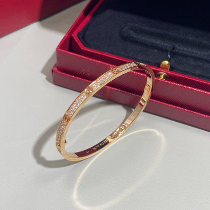[Luna Brilliance] LOVE BRACELET 3.65MM DIAMOND-PAVED