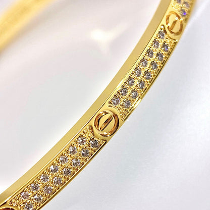 [Luna Brilliance] LOVE BRACELET 3.65MM DIAMOND-PAVED