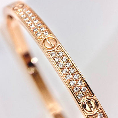 [Luna Brilliance] LOVE BRACELET 3.65MM DIAMOND-PAVED