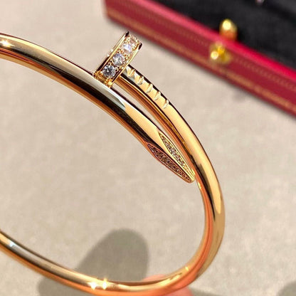 [Luna Brilliance] JUSTE Diamond & LOVE Diamond Bracelet Stack Set