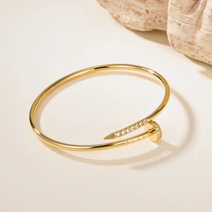 [Luna Brilliance] JUSTE Diamond & LOVE Diamond Bracelet Stack Set