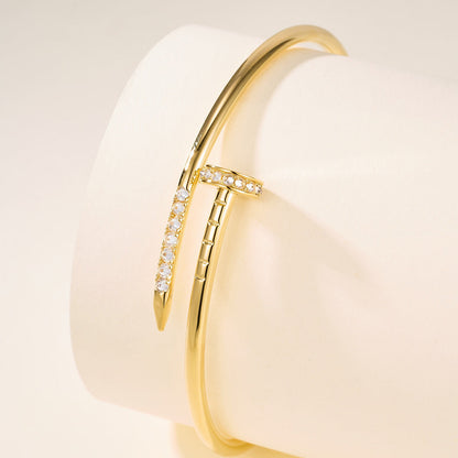 [Luna Brilliance] JUSTE Diamond & LOVE Diamond Bracelet Stack Set