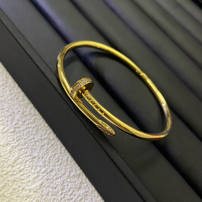 [Luna Brilliance] LOVE Classic & JUSTE Diamond Bracelet Stack Set