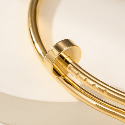 [Luna Brilliance] Clover White Mother-of-Pearl & JUSTE Bracelet Stack Set