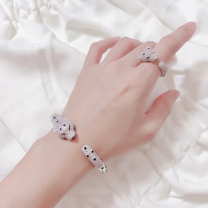 [Luna Brilliance] PANTHERE BIG BRACELET DIAMONDS
