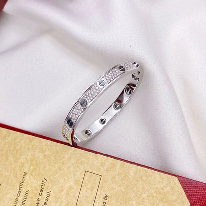 [Luna Brilliance] LOVE BRACELET 6.1MM DIAMOND-PAVED CERAMIC