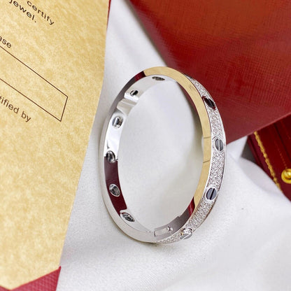 [Luna Brilliance] LOVE BRACELET 6.1MM DIAMOND-PAVED CERAMIC