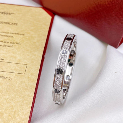 [Luna Brilliance] LOVE BRACELET 6.1MM DIAMOND-PAVED CERAMIC