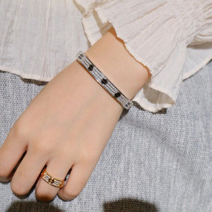[Luna Brilliance] LOVE BRACELET 6.1MM DIAMOND-PAVED CERAMIC