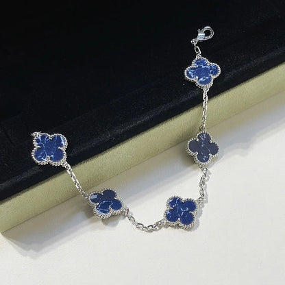 [Luna Brilliance]CLOVER 5 MOTIF PIETERSITE BRACELET COLLECTION