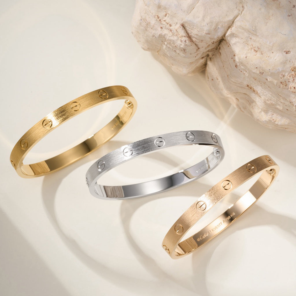 [Luna Brilliance] LOVE BRACELET 6.1MM BRUSHED