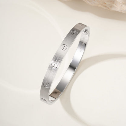 [Luna Brilliance] LOVE BRACELET 6.1MM BRUSHED
