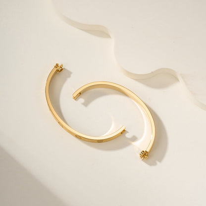 [Luna Brilliance] LOVE BRACELET 6.1MM BRUSHED