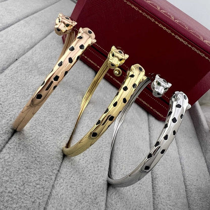 [Luna Brilliance] PANTHERE DOUBLE HEADED OPEN BRACELET