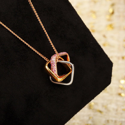 [Luna Brilliance] TRINITY CUSHION NECKLACE COLLECTION
