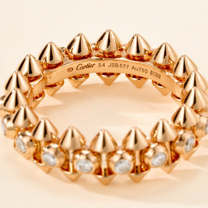 [Luna Brilliance] CLASH 6.8MM DIAMOND MEDIUM RING