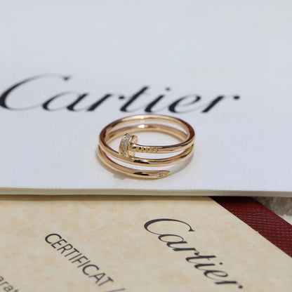 [Luna Brilliance] JUSTE RING 4.8MM HALF DIAMOND