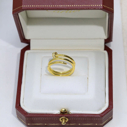 [Luna Brilliance] JUSTE RING 4.8MM HALF DIAMOND