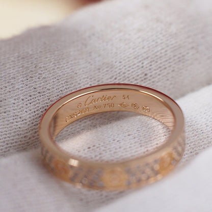 [Luna Brilliance] LOVE RING 4.0MM DIAMOND PAVED