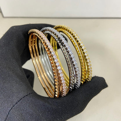 [Luna Brilliance] ETINCELLE HALF-PAVED DIAMOND BRACELET