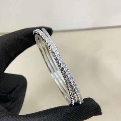 [Luna Brilliance] ETINCELLE HALF-PAVED DIAMOND BRACELET