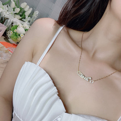 [Luna Brilliance] PANTHERE PAVED DIAMOND NECKLACE