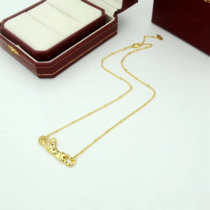 [Luna Brilliance] PANTHERE FULL DIAMOND NECKLACE