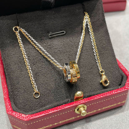 [Luna Brilliance] LOVE 6 DIAMOND PENDANT NECKLACE