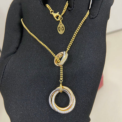 [Luna Brilliance] TRINITY DIAMONDS NECKLACE