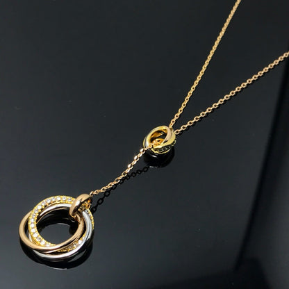 [Luna Brilliance] TRINITY DIAMONDS NECKLACE