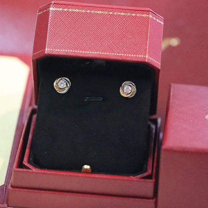 [Luna Brilliance] TRINITY STUD DIAMOND EARRINGS