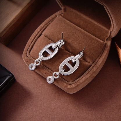 [Luna Brilliance]HM CHAINE DIAMOND EARRINGS