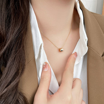 [Luna Brilliance]BEE MINI PEDANT DIAMOND NECKLACE