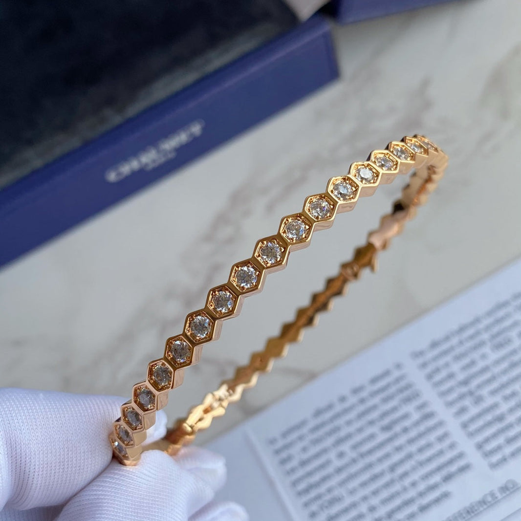 [Luna Brilliance]BEE LOVE GOLD BRACELET FULL DIAMOND