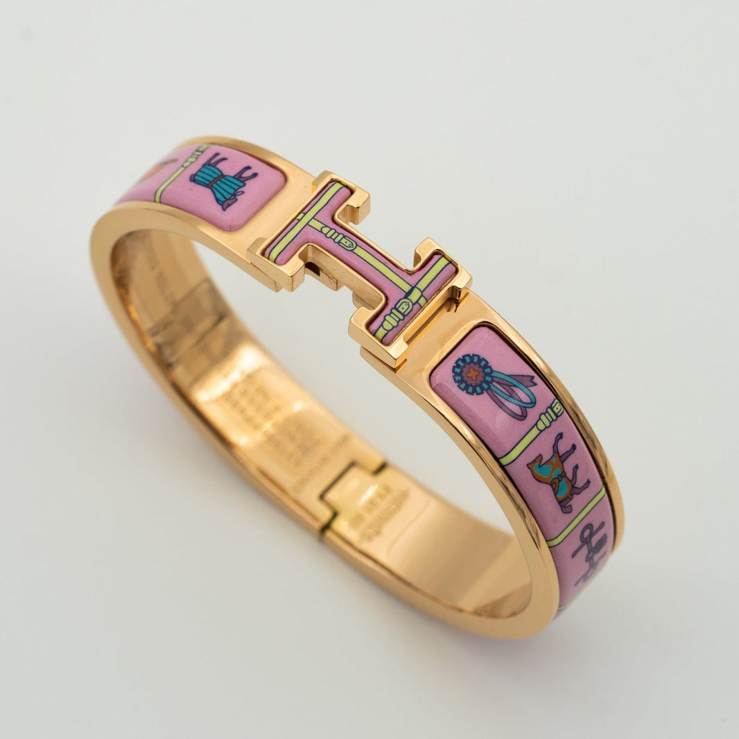 [Luna Brilliance]H PINK GOLD BRACELET PINK CERAMIC