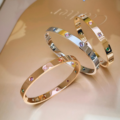 [Luna Brilliance]2026 RAINBOW LOVE BRACELET 6.1MM  10 DIAMONDS