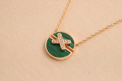 [Luna Brilliance]JEUX DE ROSE GOLD DIAMOND NECKLACE