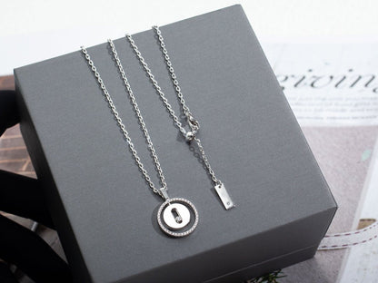 [Luna Brilliance]LUCKY MOVE PM NECKLACE SILVER DIAMOND
