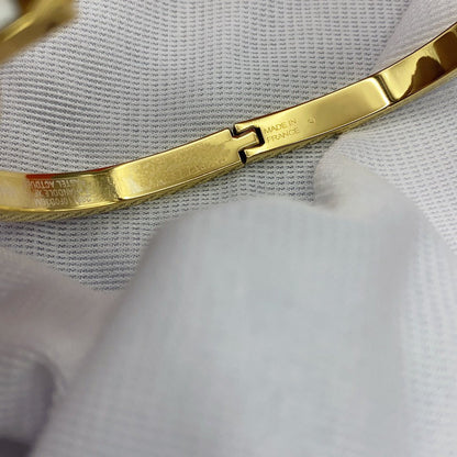 [Luna Brilliance]CLASSIC HM CLIC WHITE 8MM ENAMEL BRACELET